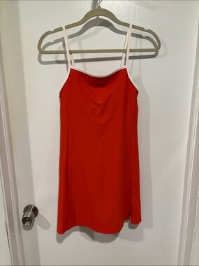 Old Navy Red Camisole Dress with White Trim